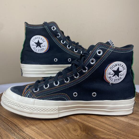 Converse Chuck Taylor 70 Layers Mens Size 8 Vintage Black Colorful HighTop Shoes main image 7